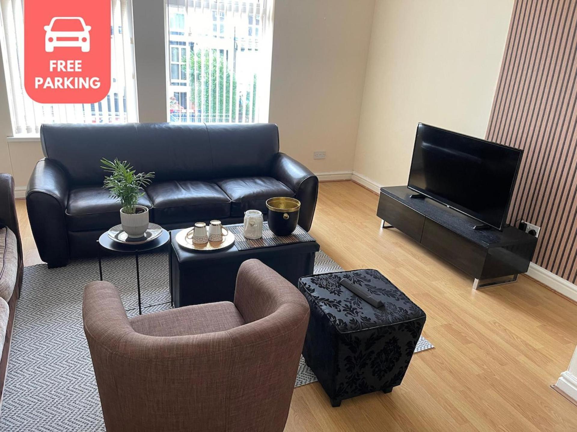Stylish 1-Bed Apt - Sleeps 4 - Parking - Wifi Manchester Exteriör bild